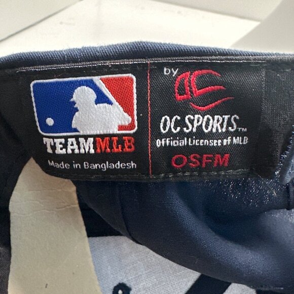 Oc Sports Washington Nationals Adjustable Baseball Hat for Men Navy Blue Red - Picture 8 of 10